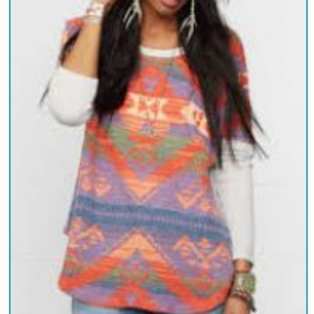 Denim Supply RL Southwestern Blanket Sweatshirt